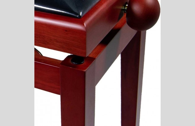 Koda KB109SR "Legato" Satin Cherry Adjustable Height Piano Stool - Image 2
